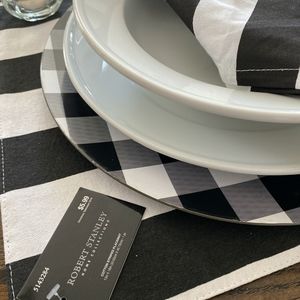 Lot of (4) Cotton Striped Placemats